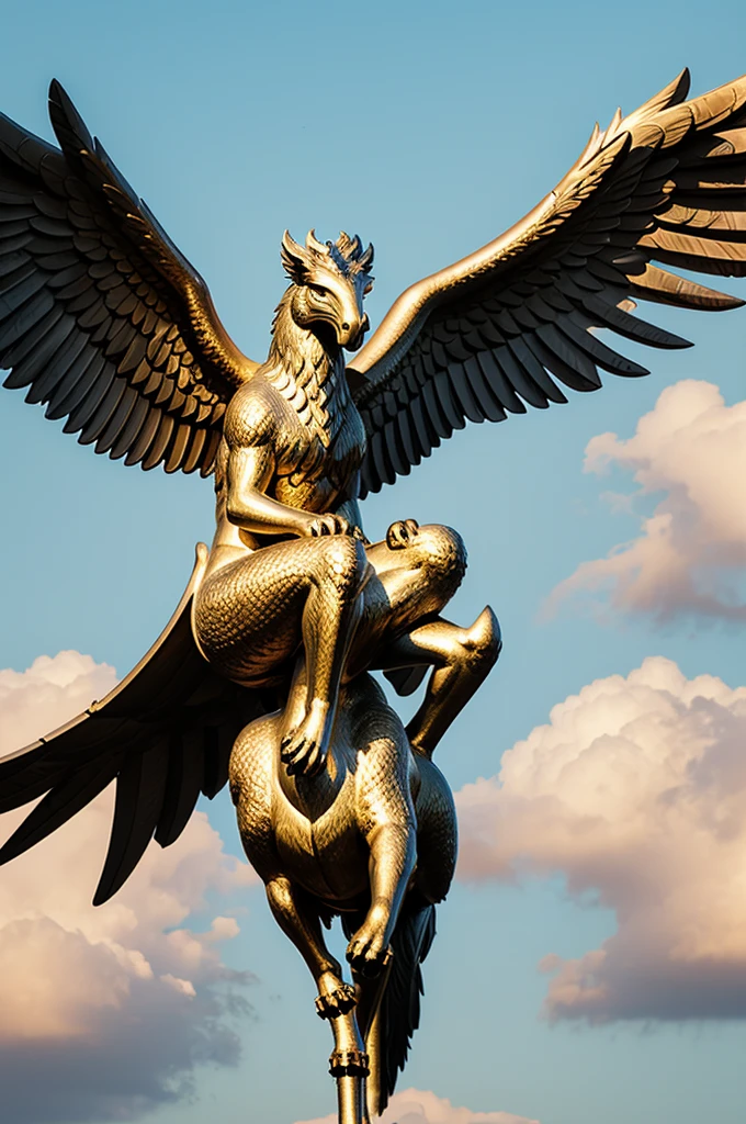 Create a logo that says “promo 2025” that has a mythological griffin