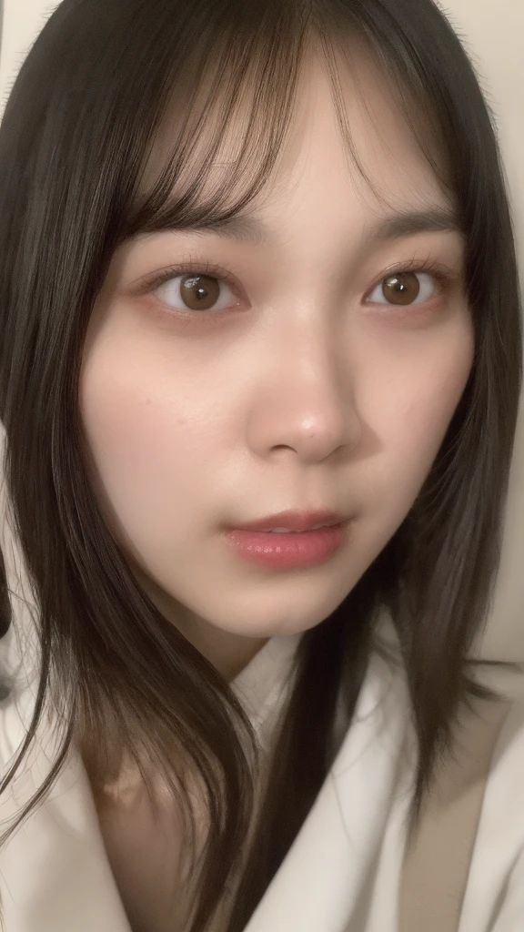 (((Ultra-high resolution、close、Cute Japanese Woman)))、顔のUltra-high resolutionクローズアップ画像を作成してください。
Long, straight black hair frames her face。
So that every single hair is clearly visible、Depicts subtle color changes depending on the amount of light hitting the subject。
The skin is white and smooth、Has a natural glow。
Fine skin texture、Representing the fine details of pores。
amountや頬に薄い赤みがある部分を詳細に。
The eyes are almond-shaped and dark brown.。
Fine details of the iris、Depicts color gradations and patterns。
Long, natural-looking eyelashes, each and every one visible。
Well-groomed eyebrows、indivual々The hair is clearly visible。
Light reflects off into the eyes、Create small highlights。
noseは繊細で、nose孔の細かいディテールがある。
Lips are plump and naturally pink。
Depicts the fine lines and soft curves of the lips。
Shiny、Accentuate the shape。
Detailed depiction of lip texture。
Particular attention to the depiction of light and shadow。
Soft natural light gently illuminates the face from the front。
amount、nose、Creates a subtle glow on the cheeks。
Shadows are cast softly along the contours of the face、cheekbone、Jaw Curve、noseの側面を強調。
The gloss of her lips reflects the light faintly.、Emphasizes plump texture。
The shadow of the hair adds depth and dimension.、indivual々The hair shines in the light。
The background is simple and blurred.、Focus on the face。
In the highest quality、Representing the utmost detail。
Negative prompts:

Noisy Images、Low resolution、Avoid blurry detaily hair is messy、Avoid unnatural hair textures。
Skin is unnaturally smooth、Avoid overly processed skin images。
Pores are invisible、Avoid products that have lost their skin texture。
Flat iris、Avoid those that lack detailed information。
short lashes、Avoid unnaturally thin eyebrows。
Light reflects off into the eyesていない、Avoid those with expressionless eyes。
noseのディテールが欠けているものは避ける。
Dry lips、Avoid unnatural colors。
Lip texture is not visible、Avoid non-shiny items。
Poor balance of light and shadow、Avoid evenly lit faces。
amount、nose、Avoid products that don&#39;t have a glow on your cheeks.。
cheekboneやJaw Curveが強調されていないものは避ける。
The shadow of the hair is shallow、Avoid things that lack volume。
The background is complicated、Avoid images where the face is not in focus。