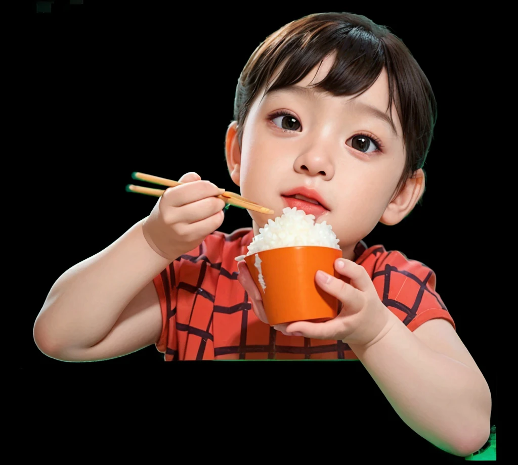 a young boy eating rice,child,cute,beautiful detailed eyes,beautiful detailed lips,extremely detailed face,detailed portrait,(best quality,4k,8k,highres,masterpiece:1.2),ultra-detailed,(realistic,photorealistic,photo-realistic:1.37),HDR,UHD,studio lighting,ultra-fine painting,sharp focus,physically-based rendering,extreme detail description,professional,vivid colors,bokeh,warm lighting,natural light,detailed texture,intricate details,soft focus,shallow depth of field,dynamic composition,cinematic framing,volumetric lighting