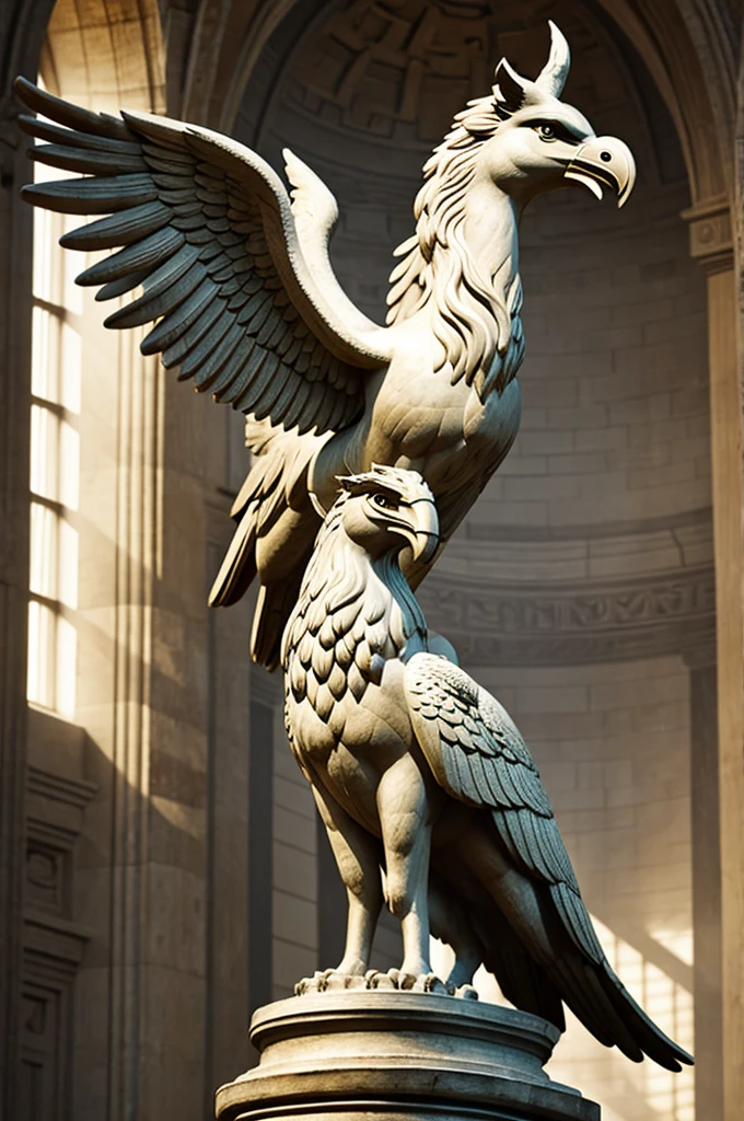 Beautiful mythological griffin
