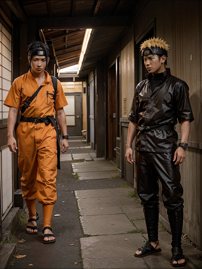 Iconic scene from Naruto anime 
