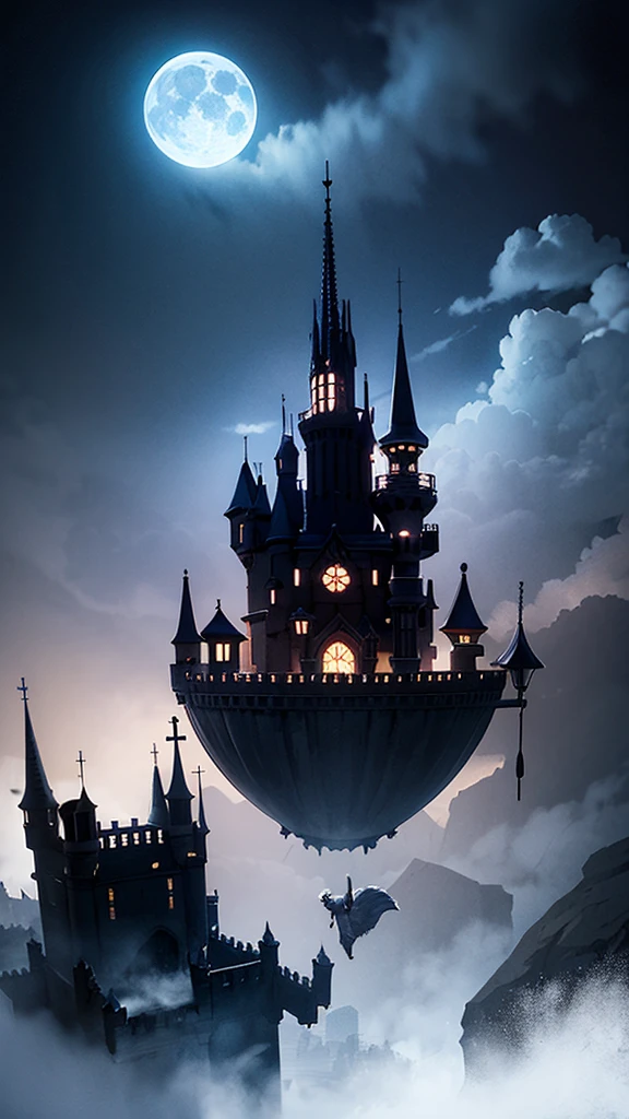 disaster々Shii　Dark World of Darkness　The Black Demon Castle Floating in the Air