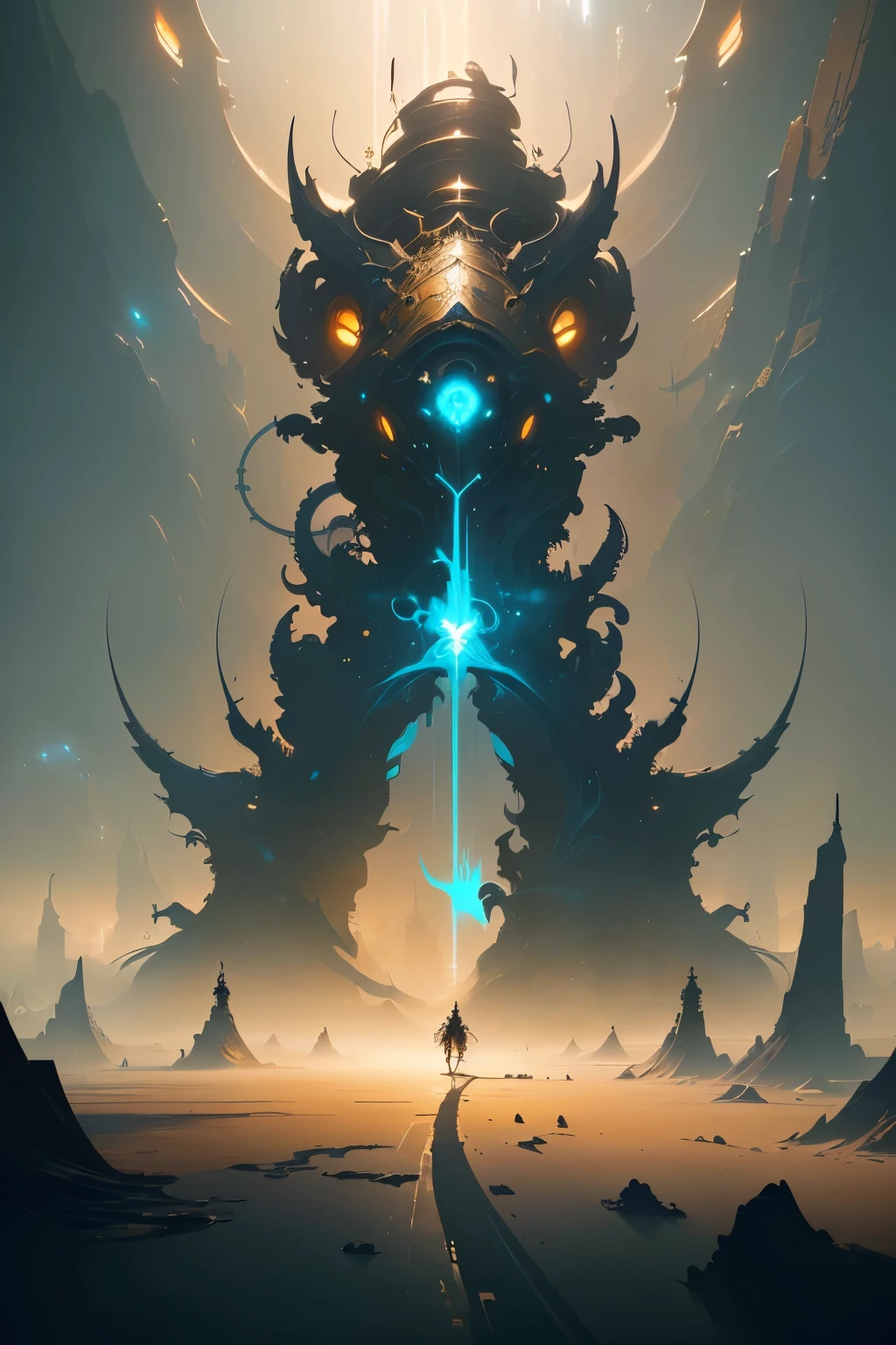 masterpiece, best quality, (extremely detailed CG unity 8k wallpaper), (best quality), (best illustration), (best shadow), absurdres, realistic lighting, (Abyss), beautiful detailed glow, art by PeterMohrBacher,