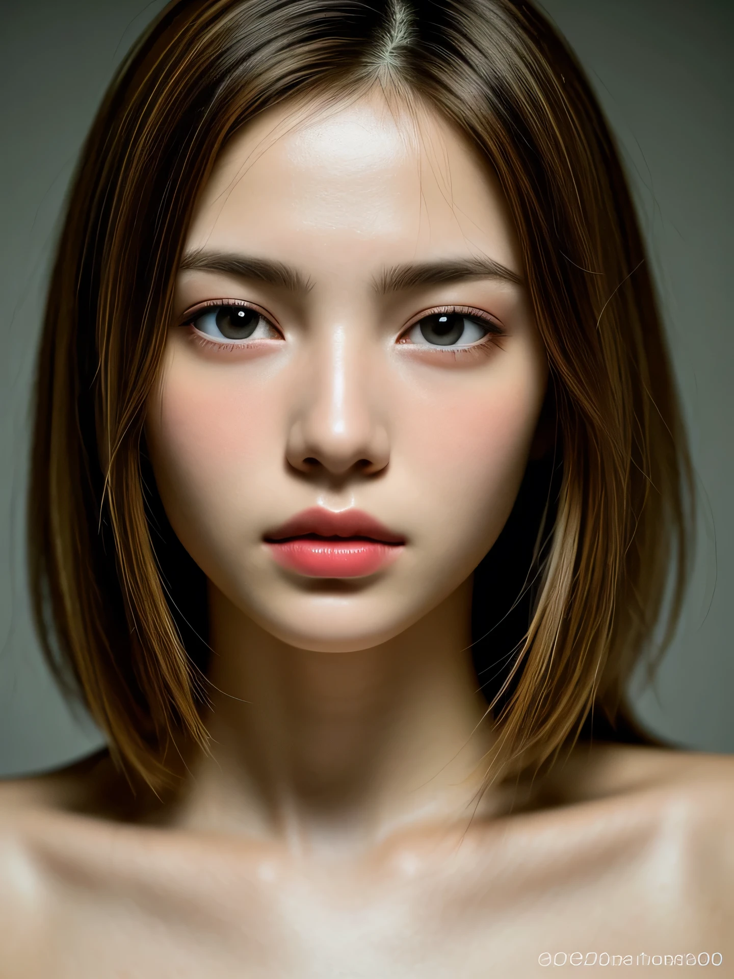 (Photo Real:1.4), (hyper realisitic:1.4), (Smooth lighting:1.05), 1 girl, melancholy, Close-up of the face, Soft lighting, Back lighting, (Finest Real Textured Skins), Super fine face, glowy skin, retinas, Anatomically correct, acurate, (medium Hair:1.1), Textured skin, High quality, high details, Best Quality, High resolution,