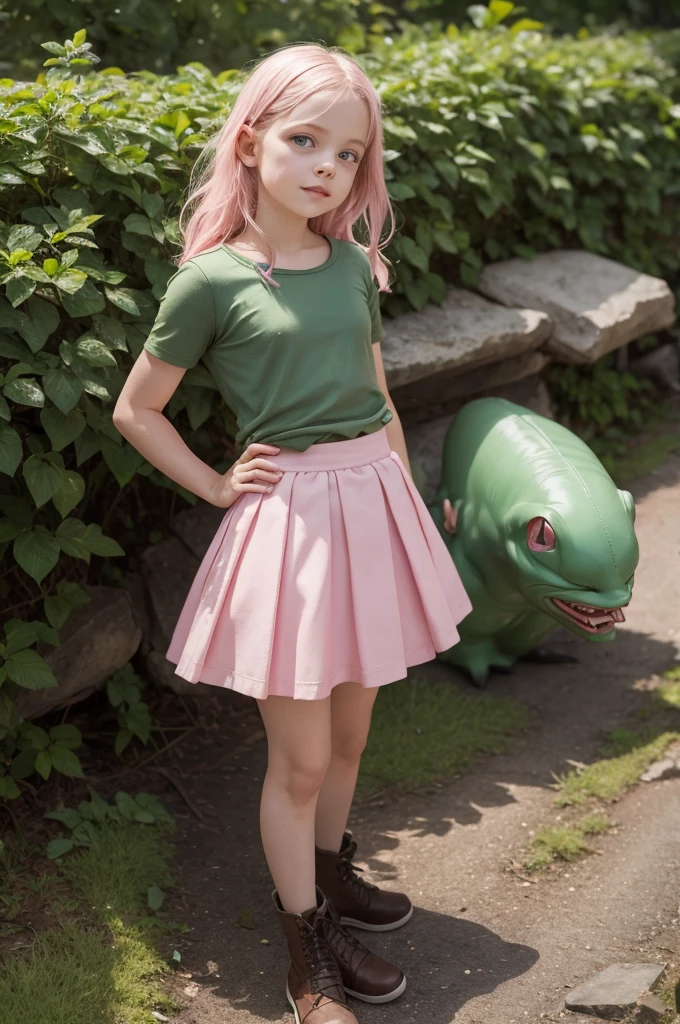 Sméagol wearing a pink skirt