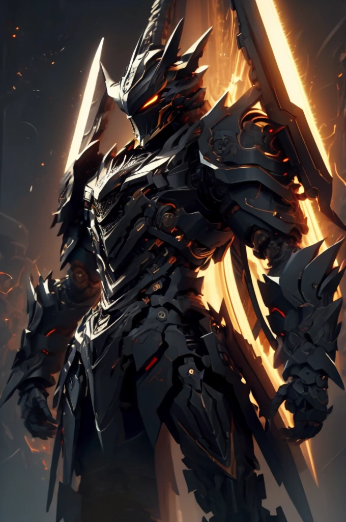 Leonin, Black Clock Armor, Sword and Shield, Black Lion, No Helmet, Mufasa, Dark Knight, black color