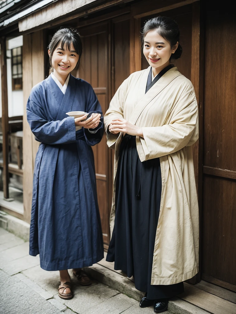 Asian woman Old-fashioned inn Kyoto