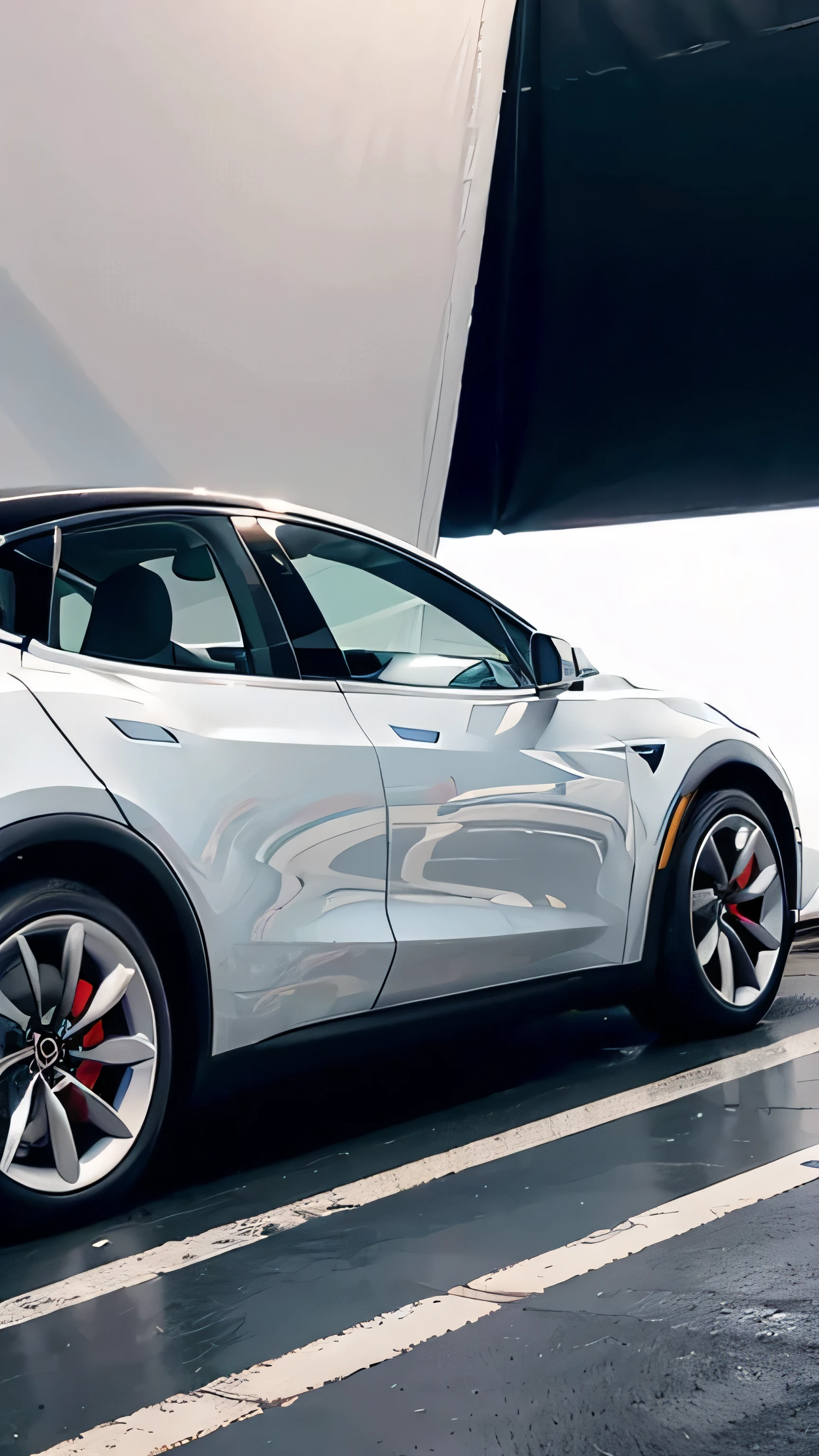 Tesla Model Y in the studio