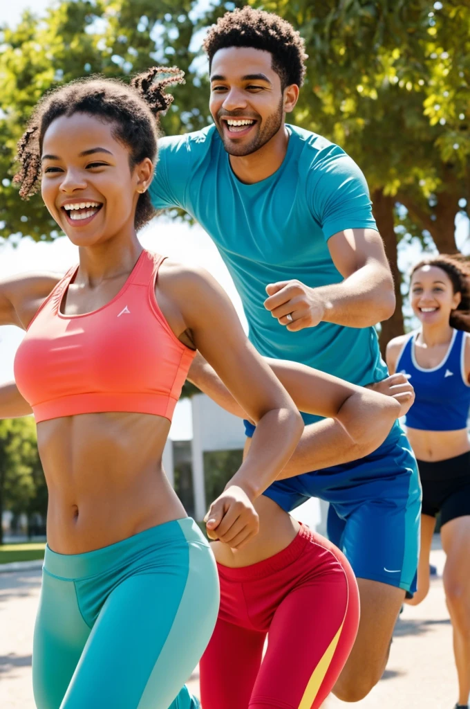 images of happy people, active, and healthy]