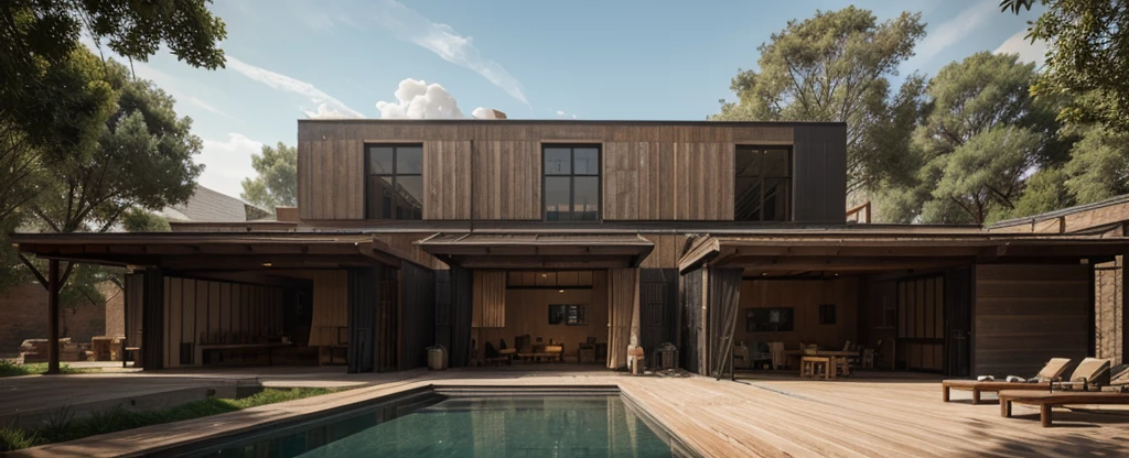 The factory uses an architectural language that resonates with the three coffee civilizations of Ottoman, Roman, and Zen; 5 elements in nature: metal, wood, water, fire, and earth