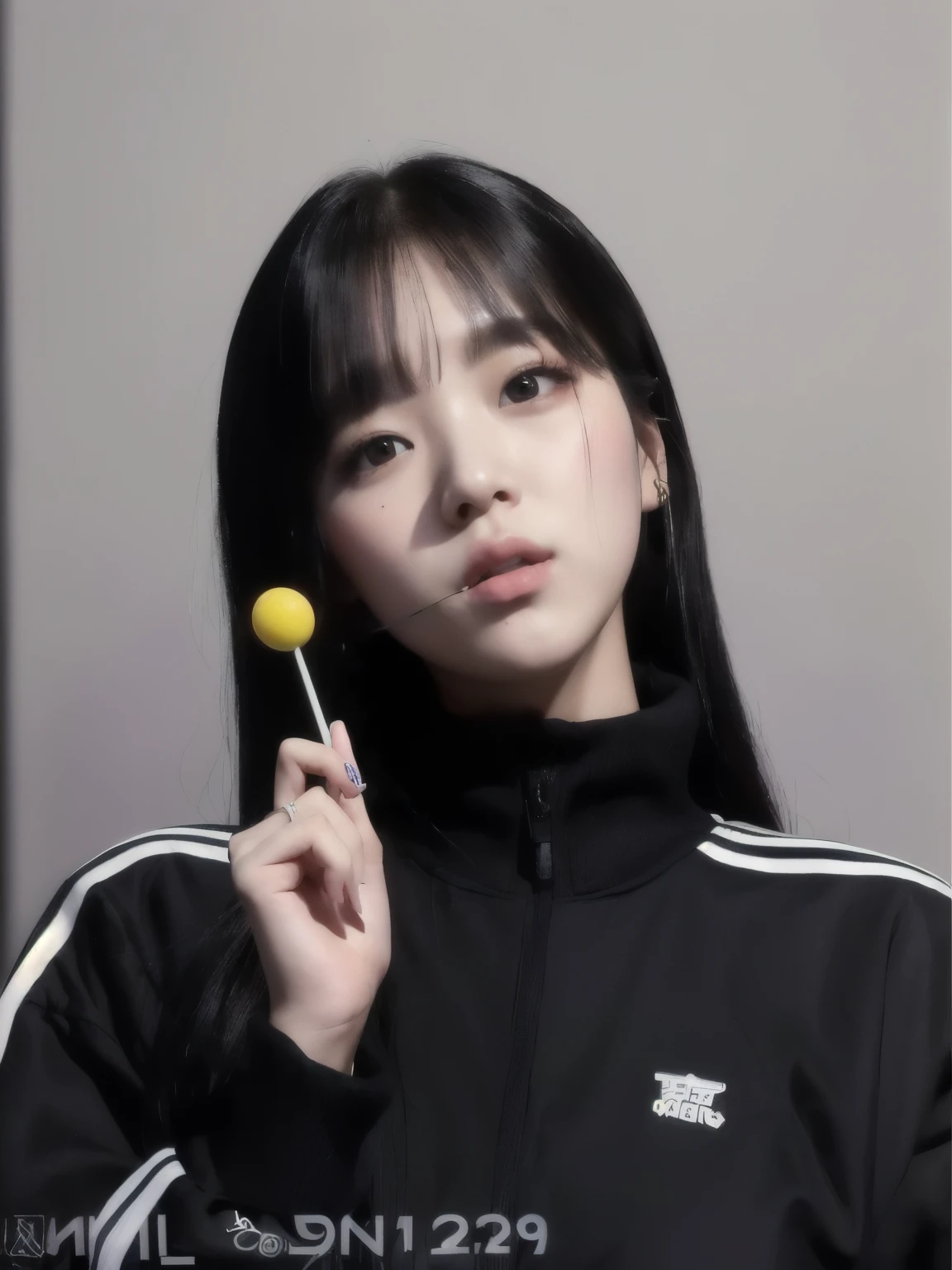 araffe girl with a lollipop in her hand and a lollipop in her mouth, lalisa manobal, wan adorable korean face, lee ji-eun, lee ji - eun, lalisa manoban of blackpink, jisoo from blackpink, xision wu, park ji-min, portrait of female korean idol, tzuyu from twice, kim hyun joo