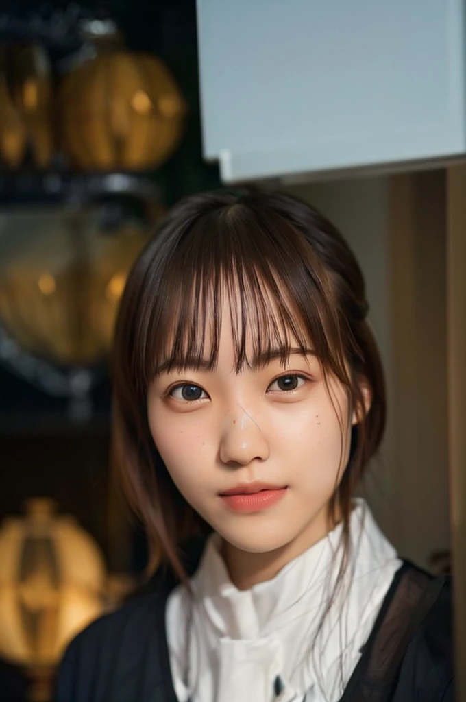 Cute Japanese Women Photos, Little Woman, 20-year-old, Beautiful and perfect face, brown, Beautiful Face, thin: 1.2, (photo Realistic:1.4), (hyper Realistic:1.4), (Realistic:1.3),
(Smoother lighting:1.05), (Improving the quality of cinema lighting:0.9), 32k,
1 Girl,20-year-oldの***, Realistic lighting, Backlight, The light shines on your face, Ray Tracing, (Bright light:1.2), (Improvement of quality:1.4),
(Highest quality Realistic textured skin:1.4), fine grain, Detailed face,
(tired, Sleepy and happy), (smile:0), Face close-up, 
(Accentuates body lines:1.1), (Enhances the beauty of skin texture:1.1)