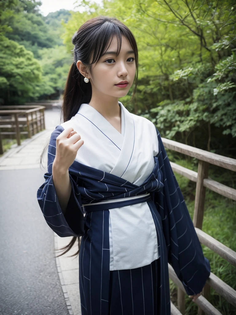 One person Japanese beautiful girl Kyoto