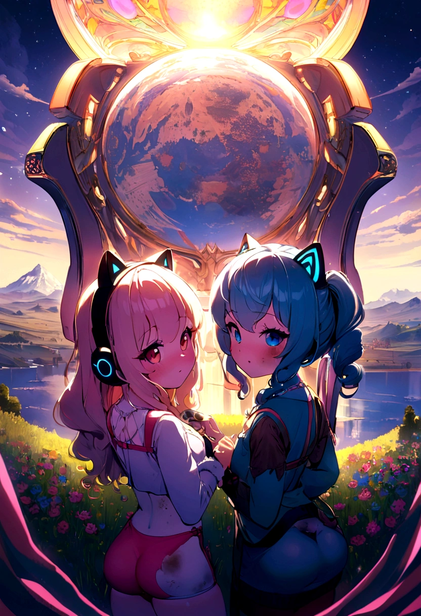 Twitch gamer girl ((@vanilopa_tik)crazy and pretty Russian (age 20) ass up bent over petting cat, cute geek, 80s big slightly curled hair, a little belly, slutty Pokémon lingerie with 2 tails (dirty or cute messages on panties and or top), cat ear headset, lewd flirting, expensive gaming chair) video controller nearby, turned to face viewer