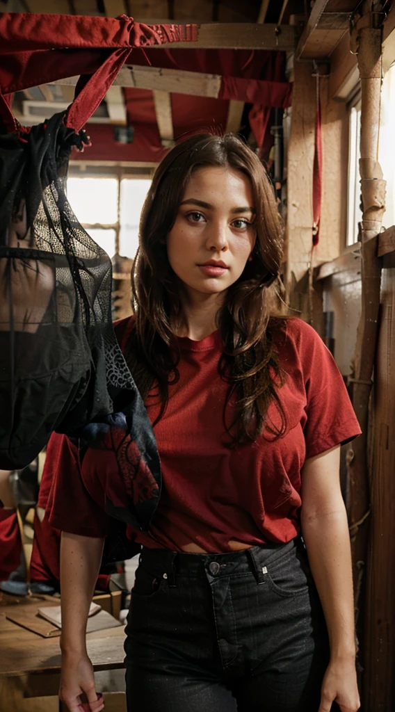 bug , big , red shirt