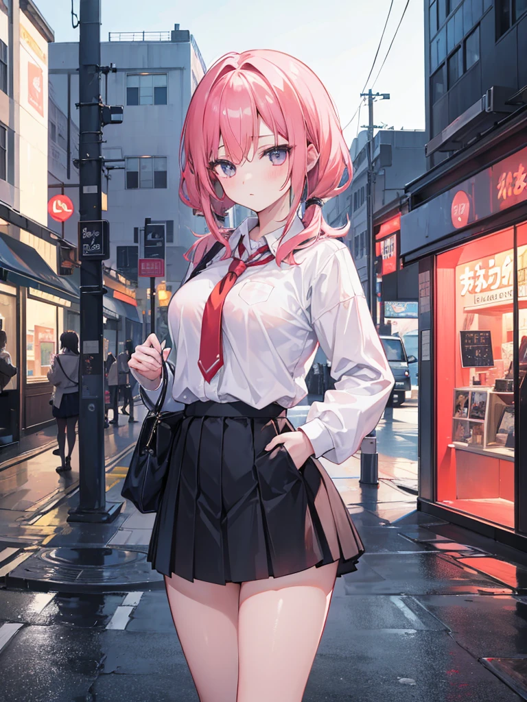 work of art, best qualityer, HuTaoV4, 1 girl, standing alone, blush, twintails, medium hair, hair between the eyes, ((Short urban clothes)), citys, plein-air, natta, movie poster, 8K extremamente detalhado, Soft, high resolution, ultra quality, cinematic lighting, ambient occlusion, High definition, 2k, 4K, 8K, 16K, extremely detailed anime, detailed faces, perfect composition, wide plan, atmospheric lighting, very sexy, lift skirt, random lumbar angle, no censure, nsfw, no censure, too sexy, clear hair