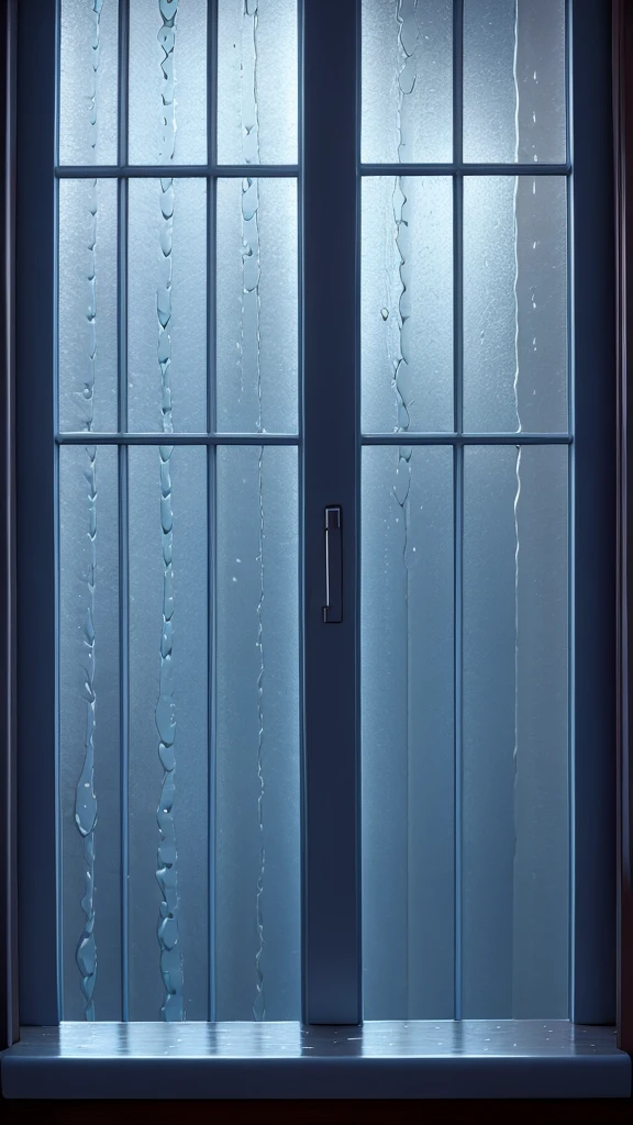 Rainy scenery seen from the window　Night view