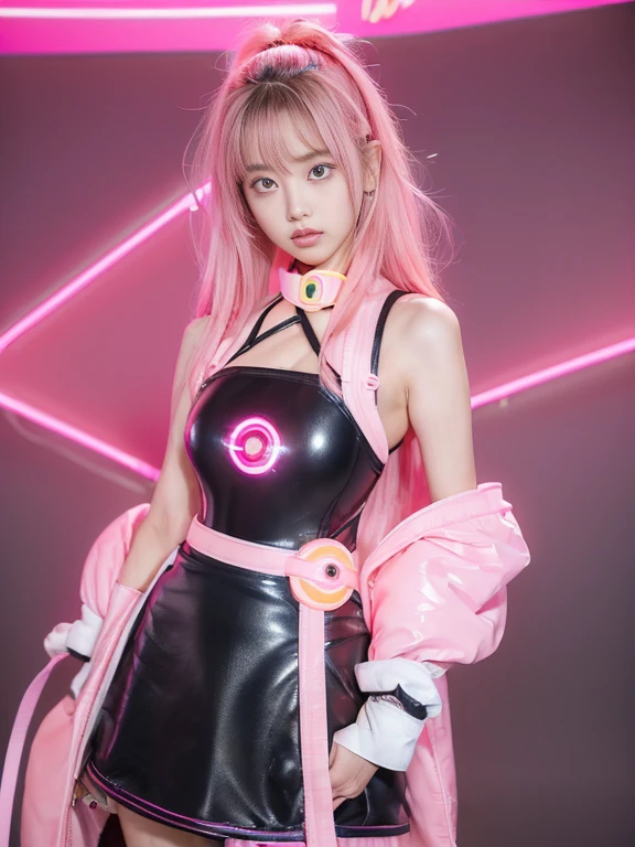 (pinkの髪 :1.3),(Ultra HD:1.5、super high quality:1.5、photograph:1.3)、girl,(1 Sister),((Buatigarh)), (Underbust:1.4),Large saggy breasts,long empty hair:1.35,Complexヘアスタイル)),(((neon_pink_eye:1.3))),Complexeye,Beautiful and exquisite'eye,対称的なeye)),(Spider's underbelly,Willow West,Wide Hips,Athletic build,inflatable legs,Detailed body), Cute big breasts,In,((((cropped hoodie,)))), (Dynamic Pose:1.0),Concentration only,Embarrassing,(Located In center,Scale to fit dimensions,Three-part method), Cyberpunk city on the waterfront at night, landscape:1.25,at night, Star Night, Cosmos,Pitch Black Night,neonライトは特にeyeを引く., 非常に明るいneonライト,at night, Star Night, Cosmos, 芸術photograph,(SLDR撮影のphotograph),High resolution, Focus Sharpening,(Super detailed, Highly detailed nipples), (Realistic artwork:1.37),(8K wallpapers incorporating highly detailed CG),((Complex Wave Background Theme)),(((colorful))),Complex,(Complex背景),(masterpiece),(Highest quality),Perfect Face,Perfect Faceのディテール,Realistic Face,Shoot the real thing,Analog Style,((Complex詳細)),(((Now))),