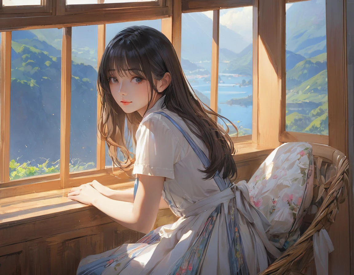 (masterpiece, Highest quality:1.2), One girl, alone