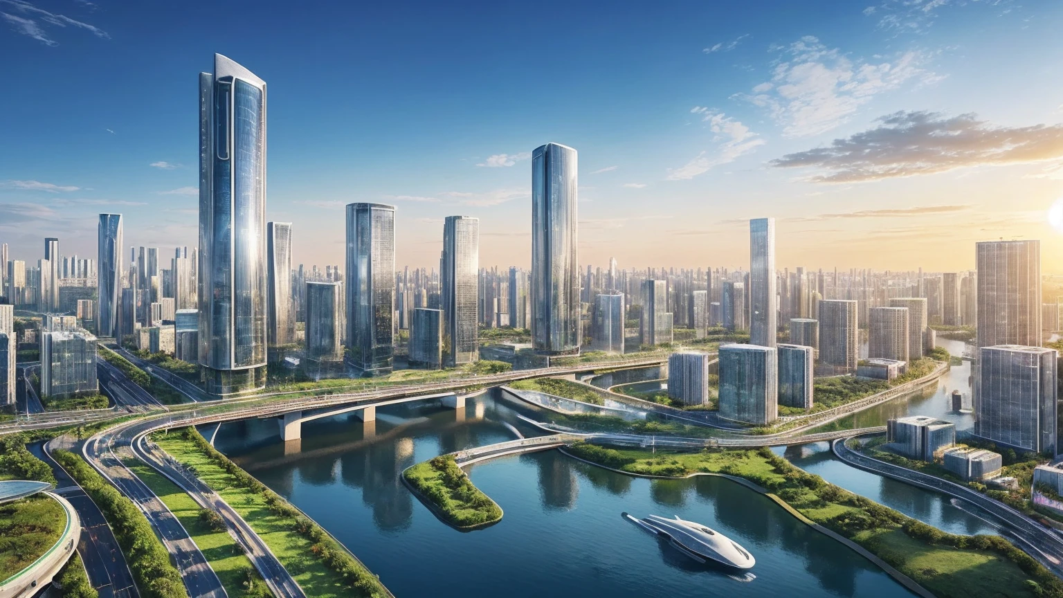 (Best quality,4K,8K,A high resolution,Masterpiece:1.2),Ultra-detailed,(Realistic,Photorealistic,photo-realistic:1.37),Futuristic floating city,Futuristic technology,Huge urban high-tech tablet platform,Airship,Floating in the sky,Futuristic city,Small airships around,High-tech hemispherical platform,Colorful lights,Advanced architecture,modernn architecture,skyscrapper,Access the cloud,Scenic beauty,view over city,Impressive design,Blend seamlessly with nature,energetic and vibrant atmosphere,Futuristic transportation system,Parking is suspended,Transparent path,Lush greenery,Sky gardens,cascading waterfalls,Magnificent skyline,reflections on the water,Sparkling river,Architectural innovation,futuristic skyscrapers,Transparent dome,The shape of the building is unusual,Elevated walkway,Impressive skyline,Glowing lights,Futuristic technology,Minimalist design,Scenic spots,Panoramic view,Cloud Piercing Tower,Vibrant colors,epic sunrise,epic sunset,Dazzling light display,magical ambiance,The future city,Urban Utopia,LuxuryLifestyle,Innovative energy,sustainable development,Smart city technology,Advanced infrastructure,Tranquil atmosphere,Nature and technology live in harmony,Awesome cityscape,Unprecedented urban planning,Architecture connects seamlessly with nature,High-tech metropolis,A cutting-edge engineering marvel,The future of urban living,Visionary architectural concept,Energy-efficient buildings,Harmony with the environment,A city floating above the clouds,Utopian dreams become reality,The possibilities are endless,State-of-the-art transportation network,Green energy integration,Innovative materials,Impressive holographic display,Advanced communication system,Breathtaking aerial view,Quiet and peaceful environment,Modernist aesthetics,Ethereal beauty