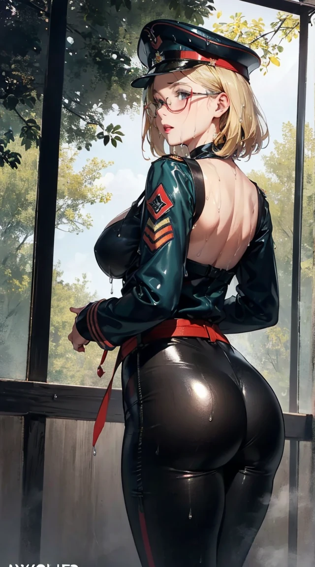 1female,41 years old,MILF,A MILF ,Married Woman, mature,plumw,extremely large bosom ,Pornographic exposure, solo,(Background with:stunning view,Birch forest,city ruins,There is a lot of war)Snow-white skin, She has short blonde hair,seen from the front, hair straight,(((tmasterpiece),(Very detailed CG unity 8K wallpaper),best qualtiy,cinmatic lighting,detailed back ground,beatiful detailed eyes,Bright pupils,Redlip(Very fine and beautiful),(Beautiful and detailed eye description),ultra - detailed,tmasterpiece,)),facing at camera,A high resolution,ultra - detailed),revealing breasts,Bare genitals, Bulge,legs are open,Raised sexy,Camel toes,Flushed complexion,American GI,frontage,military hat(Wearing:Dark green baseball jacket,Tactical belt,Black tights)hand gun sexly(((masterpiece))), (((best quality))), ((ultra-detailed)), (illustration), (detailed light), ((an extremely delicate and beautiful)), (beautiful detailed eyes), (sunlight), blush, shy, gigantic breasts, uzaki, outdoors, dynamic pose, naked overalls bare shoulders bigass bighip、FUCK FUCKOFF sexlyroupa modesta, remote shooting, detailed beautiful delicate face, Detailed beautiful delicate eyes, perfect facial proportions, High definition skin, thin skin, best four inch aspect ratio. With a thumb, a masterpiece, highy detailed, Realistic, (German World War II general uniform reference : 1.8), the highest facial resolution, , modestly dressed woman, fully dressed, ( mic, blackquality hair, black bangs straight, super thin braids, bangs straight, Red glasses, dark green eye, science fiction, Fighter aircraft, standing On the landing of a Fighter aircraft, the agency, a deeply intelligent personality, A calm expression, a respectful face, a war, a Fighter aircraft highres, beautiful women, tanned gyaru, blonde hair, high detail, good lighting, lewd, , (((shiny wet spandex short-sleeved cycling suit))), ((wet clothes)), ((soaking wet)), ((wetlook)), (bare thighs), (((wetting herself))), (((peeing herself))), p