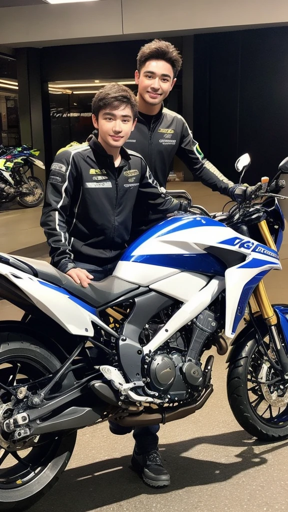 young man on mt 03 motorcycles 8K,best quality, ultra high resolution, insta story, man on motorbike, shot with iphone camera