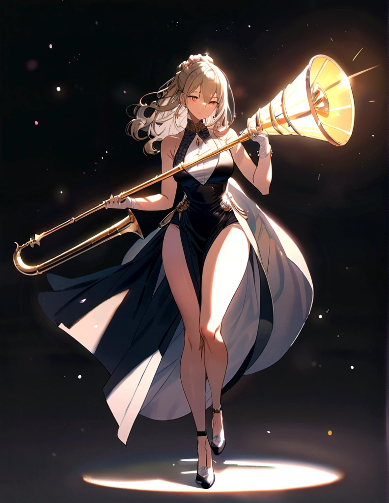 full body,free hair, saxy body