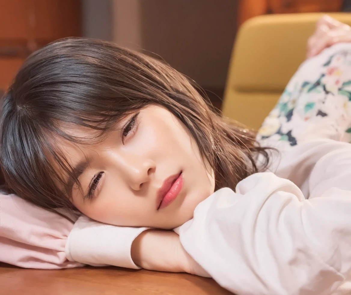 randome pose, mix4, (8K, Raw photography, top-quality, masterpiece: 1.45), (realisitic, Photorealsitic: 1.37), one girls, cute little, A smile、Cityscape, natta, profetional lighting, plain,a park,photon maping, Radio City, physically-based renderingt, Gradient black hair, white hair, Straight short bob cut,gals,a handsome, girl with, large full breasts,long-sleeve,cloak,Autumn clothes,Autumn outfit,top quality photo, hight resolution, 1080P, (clearface), (Detailed face description), (Detailed hand description), (masterpiece), lifelike, extreme light and shadows, dishevled hair, masterpiece, lush detail, (Fine facial features), (Highest Quality Photos), (masterpiece), (finely eye), dual、Look in front of you, Fine clavicle,Emphasis on the armpits、Show lower milk,