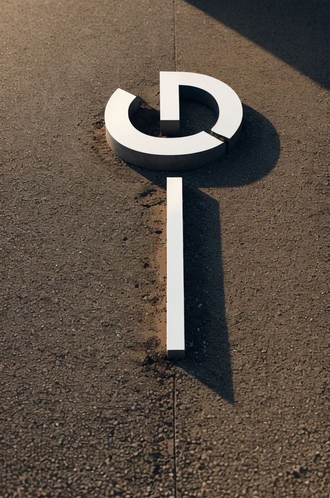 Create a logo/ profile photo with initial "M" with a background the color of burnt cement