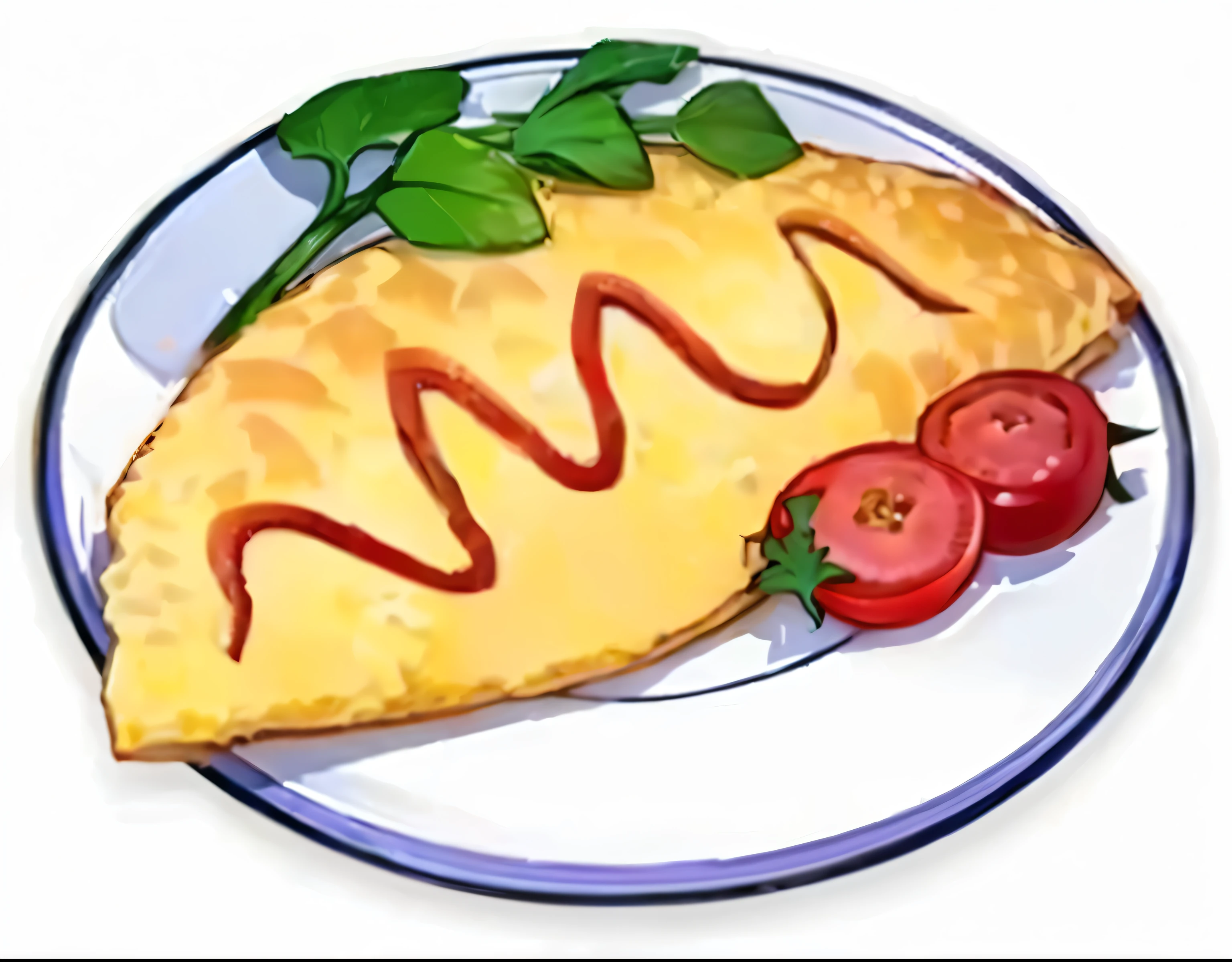 Fresh omelette rice, high quality