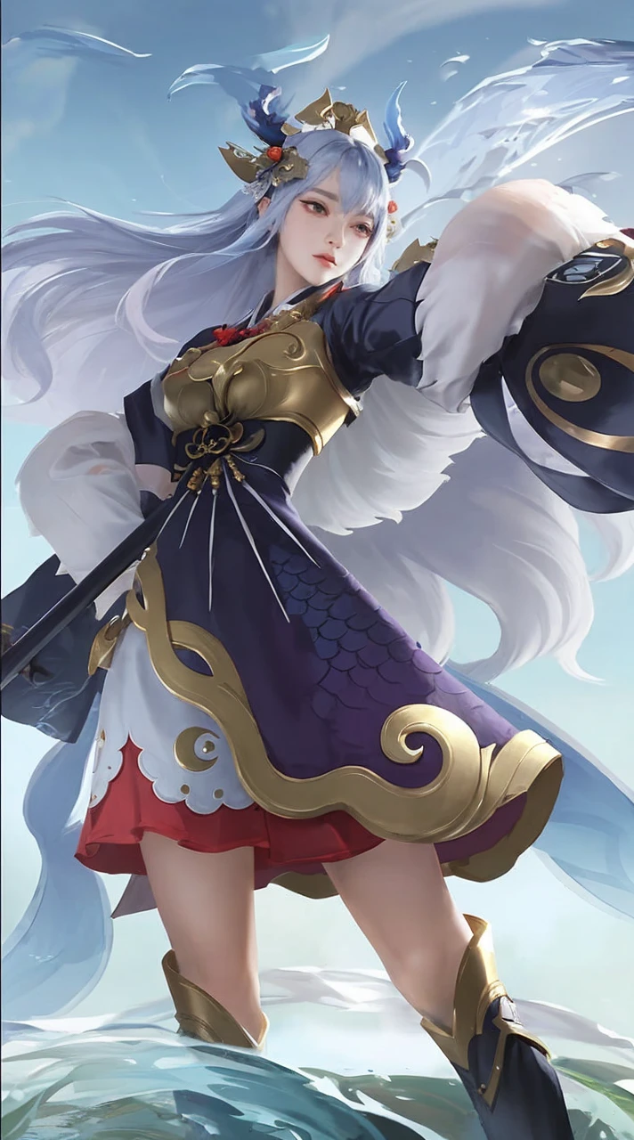 a close up of a woman in a dress holding a umbrella, onmyoji portrait, onmyoji detailed.