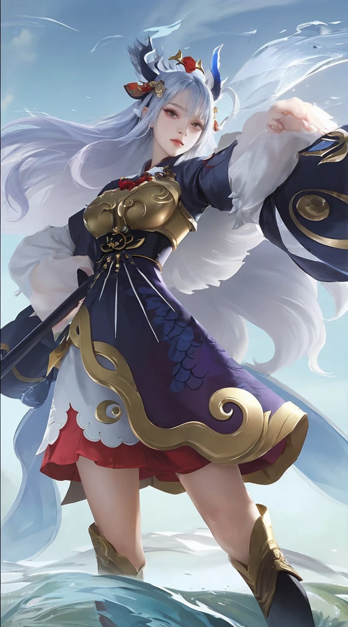 a close up of a woman in a dress holding a umbrella, onmyoji portrait, onmyoji detailed.