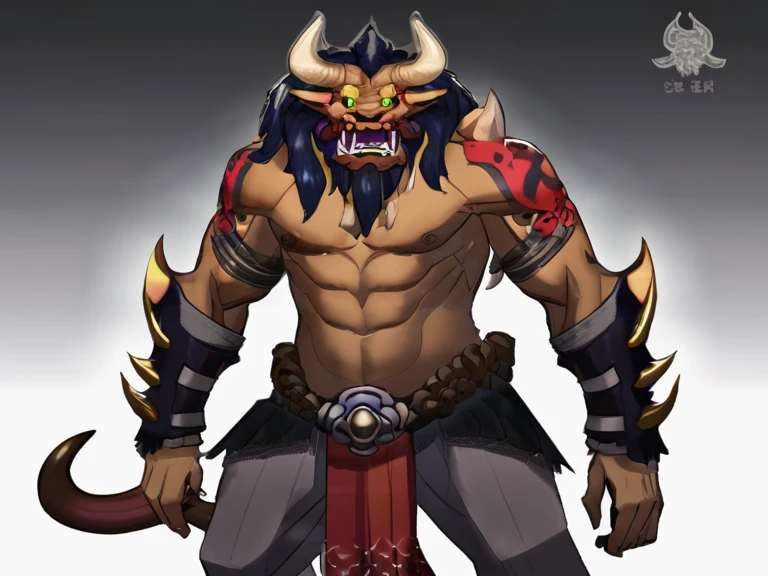 Male oni - add canine tusk