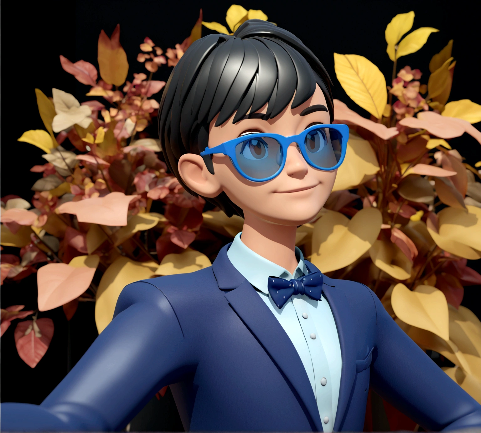 Cartoon character of a man in sunglasses and blue shirt, animation character, stylized character, animation style rendering, 3d stylized, Arnold Maya rendering, Stylized 3D rendering, toon render screenshot, 3d character, 3d character, Stylized 3D rendering, 3D character rendering, cartoon character, Personagem de close up, character posing,  (Pixar-style) (master part:1.2) (bokeh) (best qualityer) (skin detailed) (detailed texture) (8K) (Argilla) (cinematic lighting) (sharp focus without glasses 