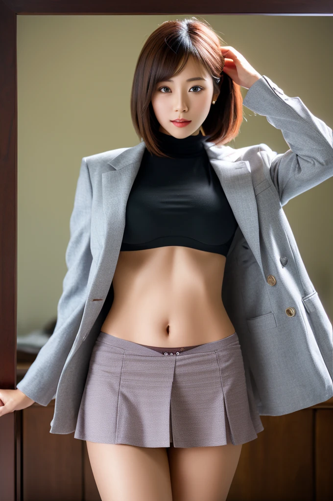Beautiful Korean Woman Spread your legs apart M-shaped spread legs
