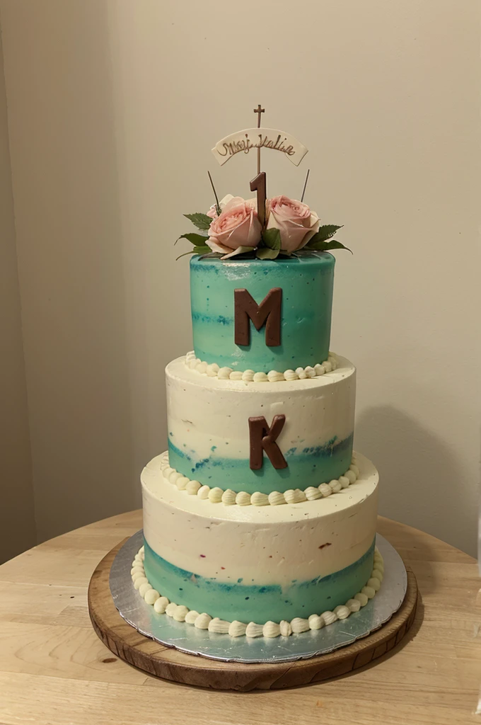 A cake with the name Mariaines