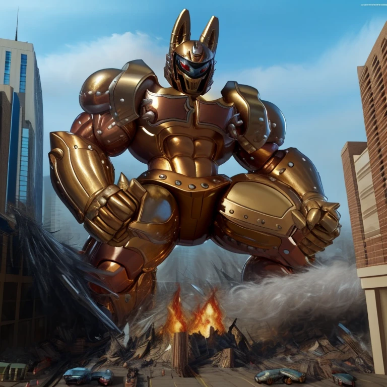 (masterpiece. official art. 8k. best quality. detailed full body. full body.)

(situation 1 : dominating Shiny_Mega_Lucario. Shiny_Mega_Lucario is over 1000 meters long. focus GIANT mechanical Muscular Shiny_Mega_Lucario is trampling the city. Looking down. macro. stomp. Low-angle perspective. emphasizing the immense size. He is much bigger than a skyscraper. Giga Giants. looking down. foot focus, (soles:1.2))

(situation 2 :smoke and flames rising from the destruction in the city)

(Additional details 1: BlackKnight_fe. Armor. Cape. Helmet.. high-tech bio-mecha armor. real texture material. whole body shines like metal. Wearing cyberpunk mecha. emphasizes the muscles. suit fully made of metal. intricate armor. Robotic suit. suit fully made of metal. cyborg. Powered exoskeleton with the same design as Shiny_Mega_Lucario).

(Additional details 2: Detailed head. Detailed Body. Detailed abs. gigantic muscles. HYPER MUSCLES. Gigachad Muscular. big muscle. pecs. triceps. traps. unusually developed muscular body. body full of huge muscles. showing off muscles. pectorales enormes. Exaggeratedly huge muscles. huge muscles. long legs.).

(Additional details 3: nj5furry, Spread wings. It has wings. black have big wings. The claws are sharp. Sharp teeth.). 
