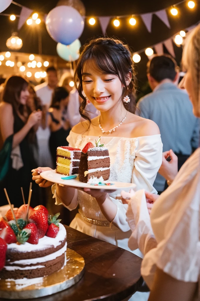 Cake at a party