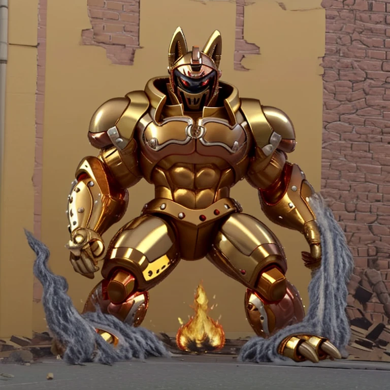 (masterpiece. official art. 8k. best quality. detailed full body. full body.)
(situation 1 : dominating Shiny_Mega_Lucario. terra_macro,)
(situation 2 :smoke and flames rising from the destruction in the city)
(Additional details 1: BlackKnight_fe. Armor. Cape. Helmet.. high-tech bio-mecha armor. real texture material. whole body shines like metal. Wearing cyberpunk mecha. emphasizes the muscles. suit fully made of metal. intricate armor. Robotic suit. suit fully made of metal. cyborg. Powered exoskeleton with the same design as Shiny_Mega_Lucario).
(Additional details 2: Detailed head. Detailed Body. Detailed abs. gigantic muscles. HYPER MUSCLES. Gigachad Muscular. big muscle. pecs. triceps. traps. unusually developed muscular body. body full of huge muscles. showing off muscles. pectorales enormes. Exaggeratedly huge muscles. huge muscles. long legs.).
(Additional details 3: nj5furry, Spread wings. It has wings. black have big wings. The claws are sharp. Sharp teeth.).