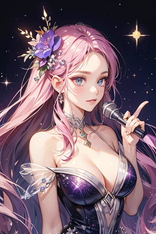SPARKLE; GLITTER; METALIC; FLOWER