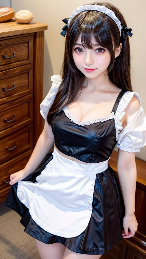 Open-chested maid outfit 1:4、 Porori 1:4、Skirt 1:4、Bread Chira 1:4