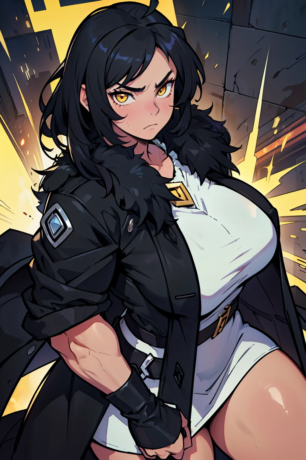 sad girl muscular girl huge breasts yellow eyes black hair fur coat fur coat fur coat fur coat fur coat fur coat fur coat (power power power power) (power power power power) (power power power power) (power power power power) thick thick thick