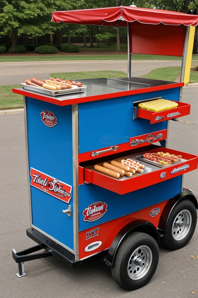 Tuned hot dog cart 