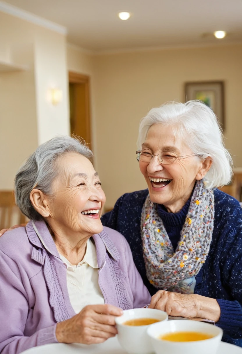 Elderly care facility happiness