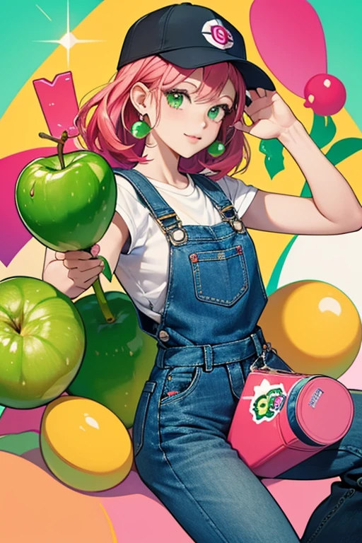 SHE Is based off of Jolly Ranchers. She wears a baseball hat that says Jolly Ranchers. Flava dons a pair of overalls with the Jolly Ranchers mascots on them. Cherry Dazzle and Green Apple Gal are from the same series and also based off of Jolly Ranchers. SPARKLE; GLITTER