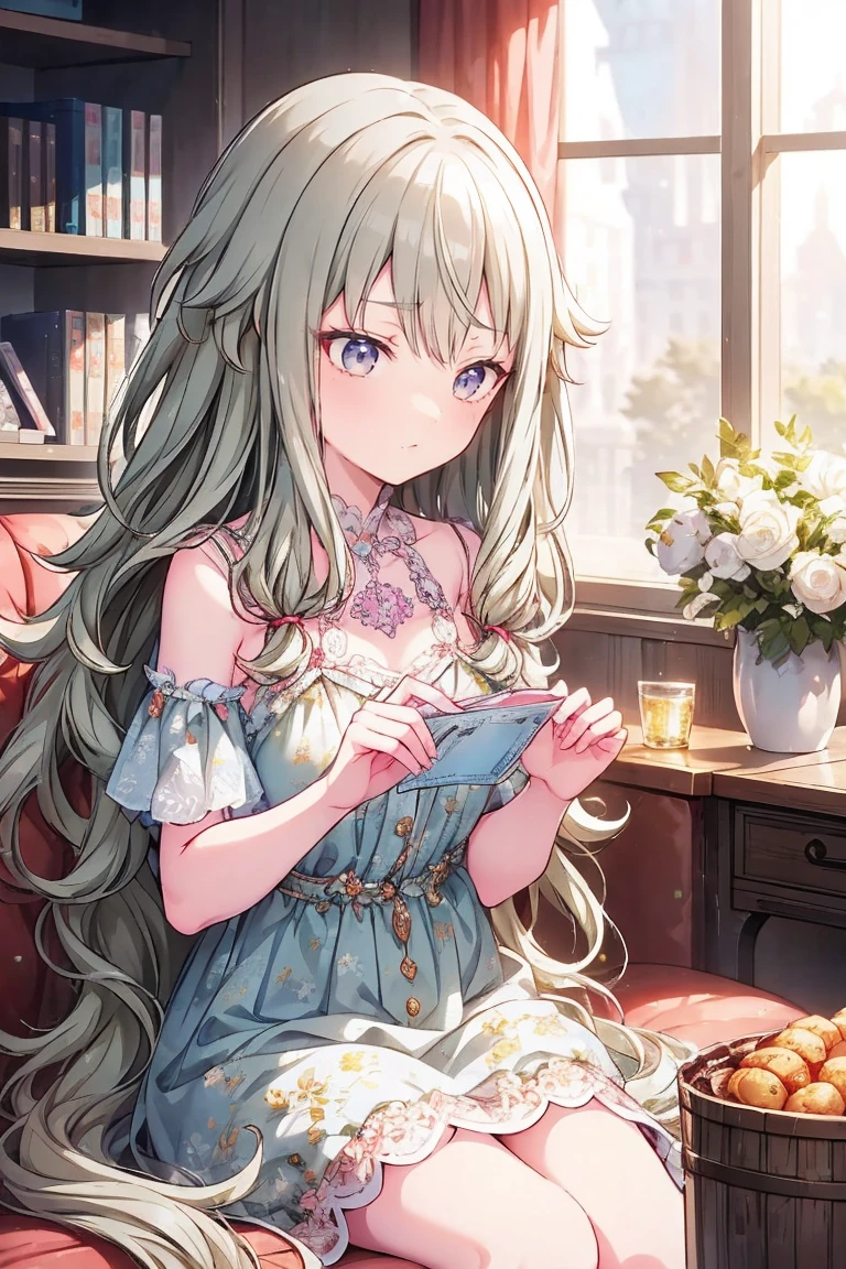 masterpiece、Best image quality、Look here、Fluffy hair、Delicate eyes、Adorable, 最high quality、Girl、A modest smile、 masterpiece, Most detailed, high quality、Shiny Hair、Very fine and beautiful bright eyes、nose blush、Very detailed, clear and beautiful face, Awards, (((Anatomically correct))