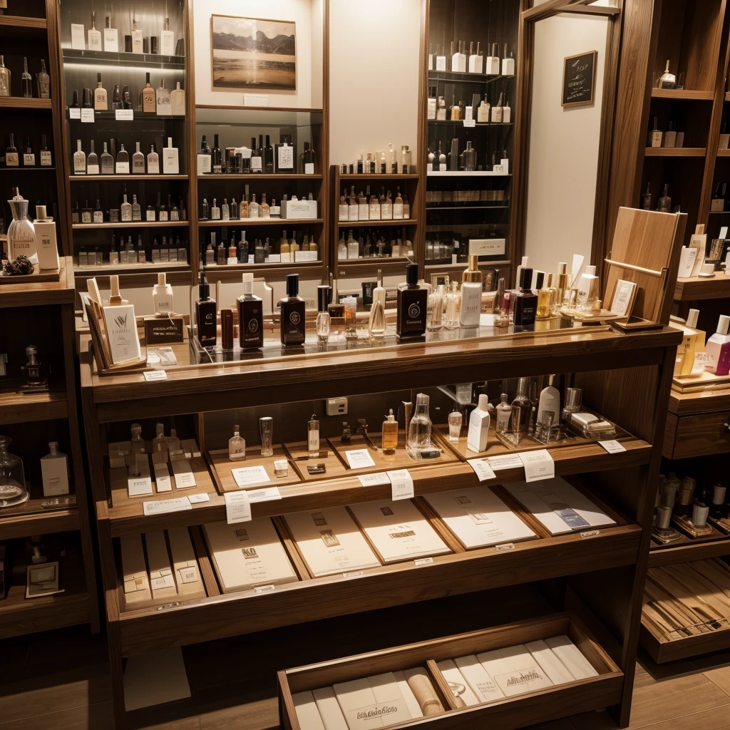 I want you to create an image of an online store. Of perfumes 