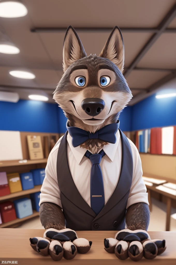 Larry (Zootopia), wolf, Gray Fur, (brown body:1.3), beautiful blue eyes, Zootopia, dressed,white jacket,pink shirt,White pants,the bow tie,canine,wolf, detailed fur, male, second, paw pads, finger claws,одевает the bow tie, Games,At the viewer, 5 fingers, paws, 4 toes, in the wedding palace, groom,finger ring, holds, flowers for wife,
BREAK from nextel, for dating, by xenoforge, (difficult, high detail,digital photography, soft focus, RAW, close to the camera, smile, positive, Good, mood, Houses, looks at the viewer, очень close to the camera, in the shop,his wedding, marriage palace combination,
Photorealism, realistic, photorealistic,digital style, Subsurface scattering,очень close to the camera
шедевр, Best quality, ultra realistic, 8 thousand.)
