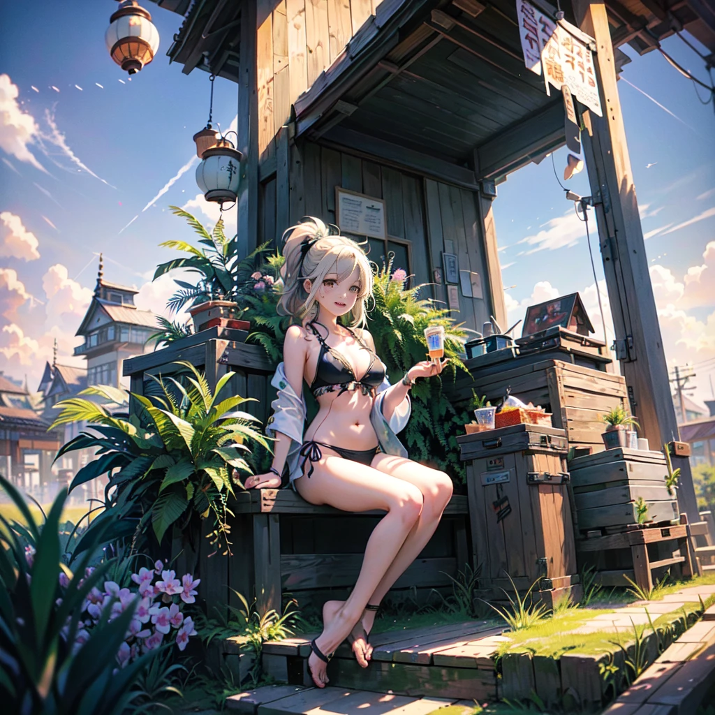 (Summer Festival: 1.3 + Festival: 1.2 + Forest Festival: 0.9), Forest Animals, (Anthropomorphic Raccoons), (Cute Animals),(Everyone Smiles),(Fireworks,Comedy,Food Food),Shaved Ice,(Swimsuit,Yukata),(Dreamland),(Beautiful Sky),(Gentle Wind),(Lots of greenery),(Less people: 0.8),(Direction: "+ Heart Stamp+": 1.3 + Music: 1.1 + Hanamaki: 1.3)