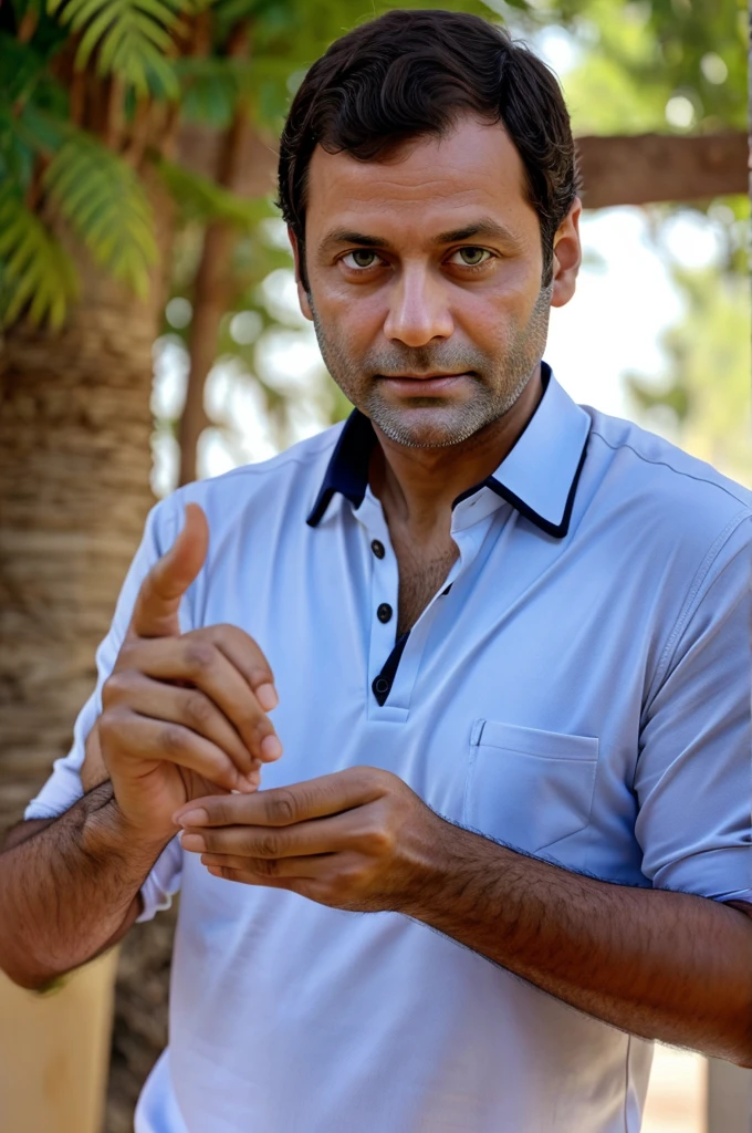 Rahul Gandhi hand practice photo